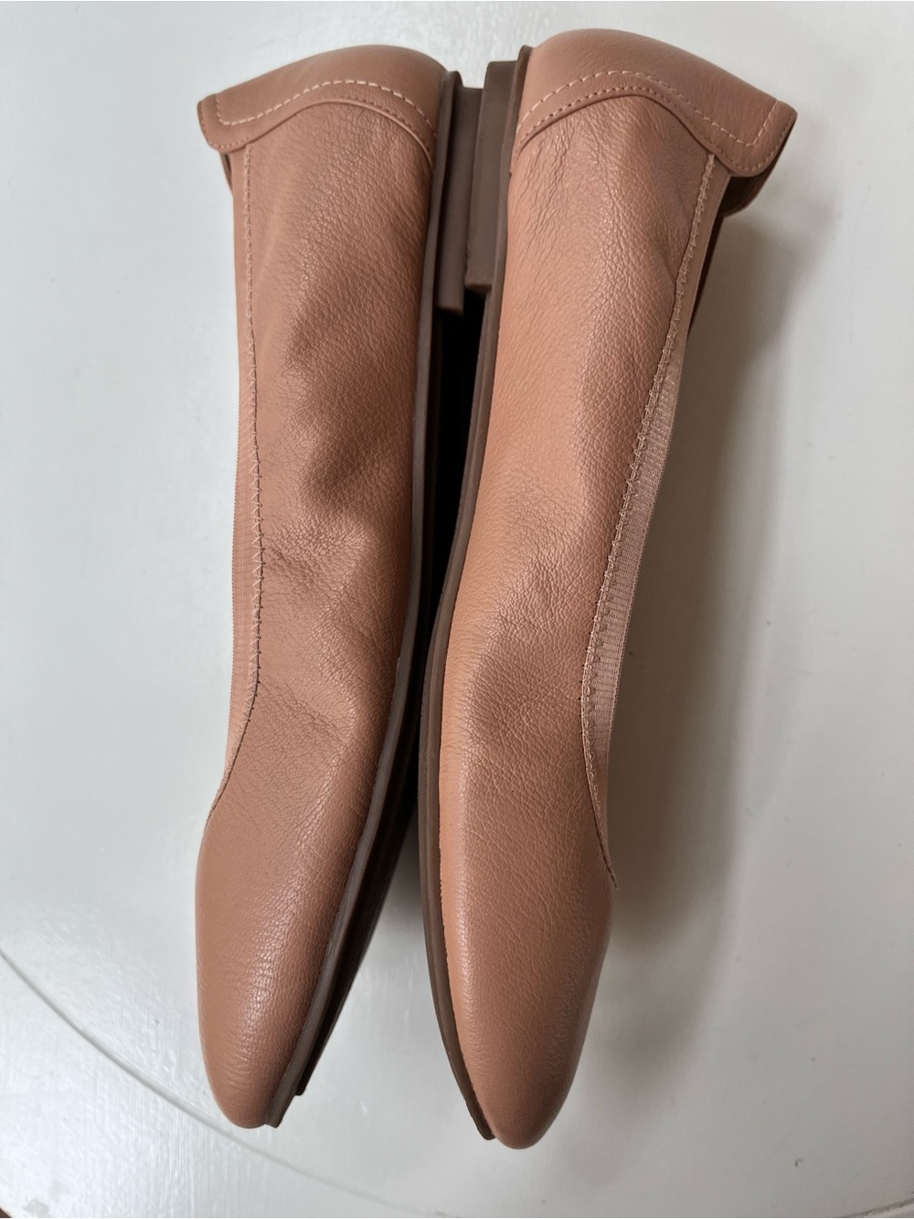 Vionic Women's Leather Ballet Flats in Neutral Tan Tone - Picture 3 of 9